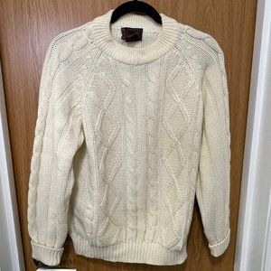 Men’s Cable Knit Sweater L (70s/80s)